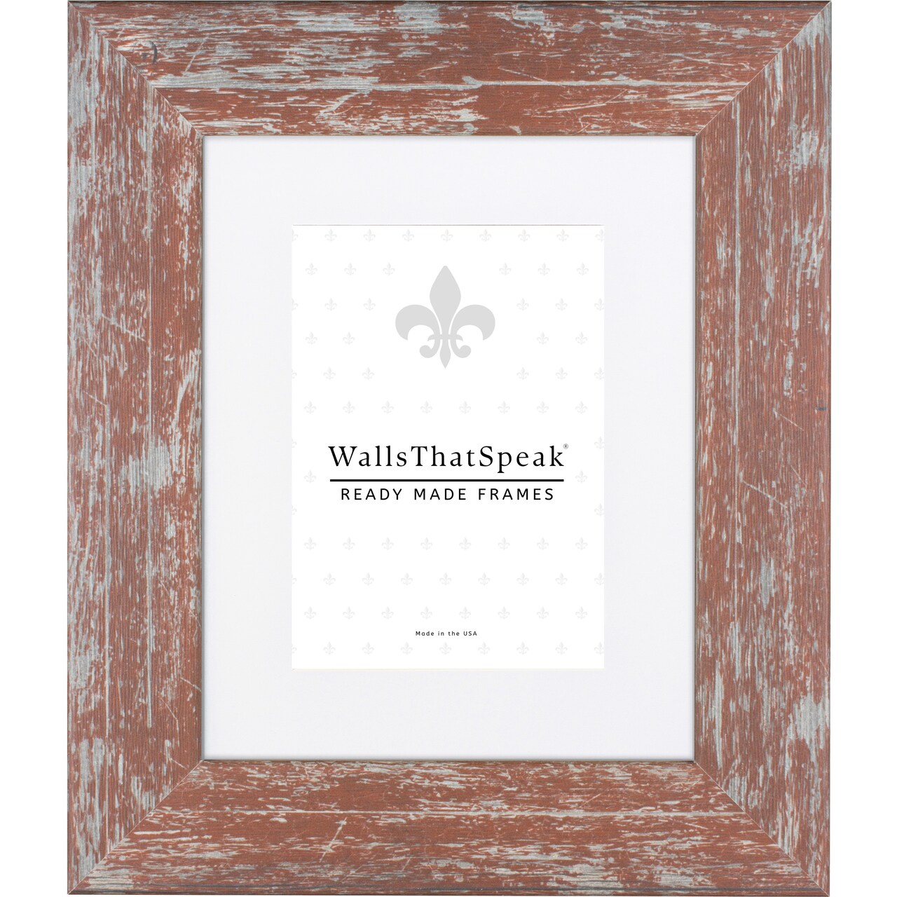 12x16 Matted Picture Frame, American Barn Wide 2 Inch MDF Moulding, Wall Display Frame for Art, Posters, or Photos by wallsthatspeak